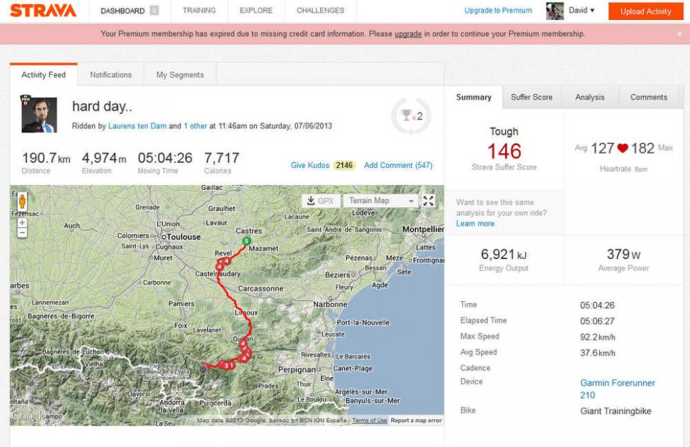 Laurens ten Dam's Tour de France on Strava | road.cc